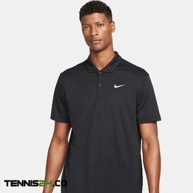 تصویر پلوشرت تنیس مردانه نایک NikeCourt Dri-FIT- مشکی 