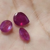 تصویر نگین جواهری سنگ یاقوت سرخ 