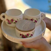 تصویر ست چای خوری سرامیک دستساز دو نفره 