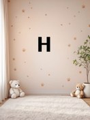 تصویر استیکر چوبی حروف الفبا انگلیسی حرف H کدALF107