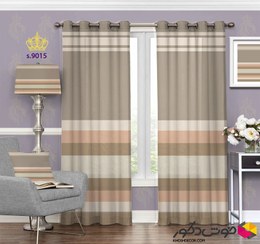 تصویر پرده پانچ طرح ردیف افقی عمودی کد s9015 