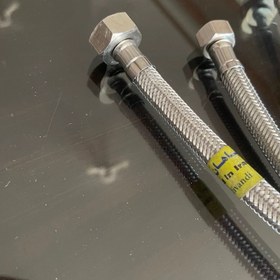 تصویر شلنگ تک پایه مهره 1/2 40cm جفت 