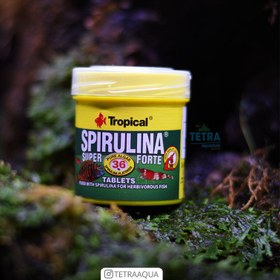 تصویر غذای ماهی SUPER SPIRULINA FORTE TABLETES برند تروپیکال فله 