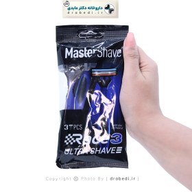 تصویر خودتراش مردانه 3 لبه مدل رايس 3 مستر شيو 3 عددي master shave men 3 edge shaver rise 3 pack 3