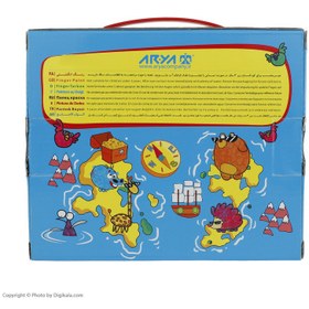 تصویر رنگ انگشتی 8 رنگ آریا مدل C-761 