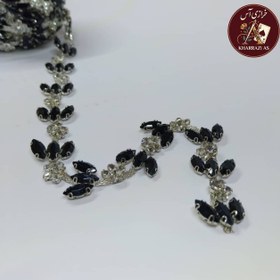 تصویر نوارکارشده سنگ طرح گل برگ 