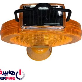 تصویر چراغ هشدار چشمک زن آذرخش مدل سولار Azarakhsh flashing warning light solar model