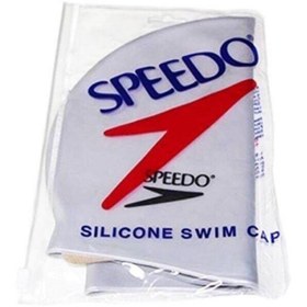 تصویر کلاه شنا سیلیکونی Speedo رنگ صورتی 