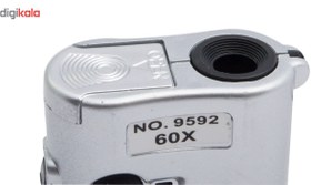 تصویر میکروسکوپ جیبی مدل 01 همراه با یک عدد ذره بین 
