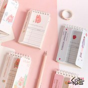 تصویر دفترچه لغت زبان طرح خرس ۸۰ برگ 