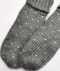 تصویر دستکش بافت نگین دار 