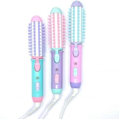 تصویر اتو مو، بابلیس، برس حرارتی سه کاره مسافرتی Iron Hair Brush Mermaid 25w
