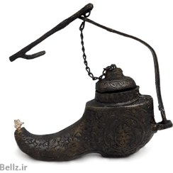 تصویر چراغ پیسوز برنجی طرح کفش - (کد ۲) 