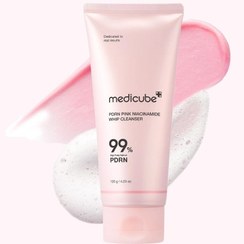 تصویر فوم شستشوی نیاسینامید مدی کیوب حجم ۱۲۰ میلی لیتر مناسب انواع پوست 