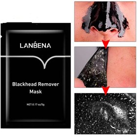 تصویر شیت بلک ماسک پیل اف لانبنا Lanbena black mask