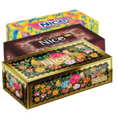 تصویر نایس دستمال 300 برگ (100برگ سه لایه) طلاکوب 