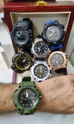 تصویر ساعت اسپرت جیشاک کاسیو سفید دو زمانه casio G-shock