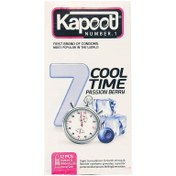 تصویر کاندوم کاپوت مدل Cool Time بسته 10عددی Kapoot 7 Cool Time Condoms 12PSC