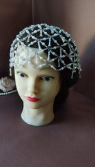 تصویر سربند زنانه مرواریدی مجلسی 