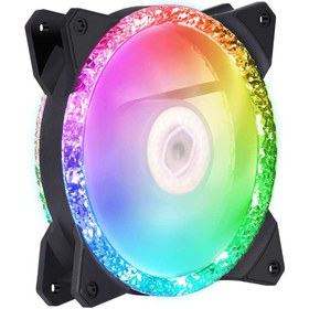 تصویر فن کیس کولر مستر مدل MF120 PRISMATIC با نورپردازی ARGB Cooler Master MasterFan MF120 Prismatic ARGB Case Fan