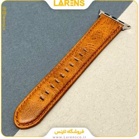 تصویر لارنس | قیمت و خرید بند Leather سری Camel اپل واچ 38/40/41mm رنگ Brown 