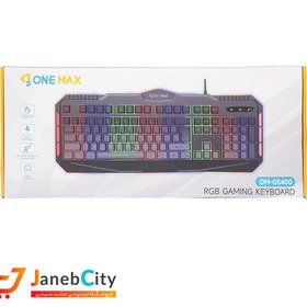 تصویر کیبورد گیمینگ وان مکس مدل OM-G5400 RGB ONE MAX OM-G5400 RGB GAMING KEYBOARD