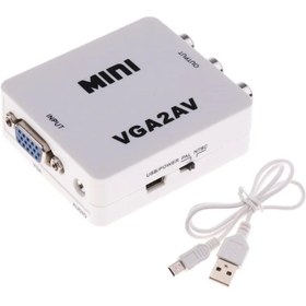 تصویر مبدل VGA به AV وی نت مدل V-COVGA2AVM 