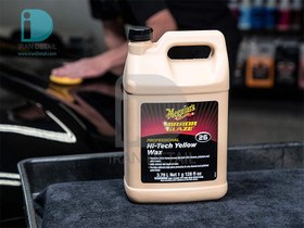 تصویر مایع واکس کارناوبا میرور گلیز 4 لیتری مگوایرز مدل Meguiars Mirror Glaze Hi-Tech Yellow Wax M26 