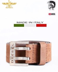 تصویر کمربند دیزل اورجینال چرم اصل ساخت ایتالیا belt diesel original made in italy