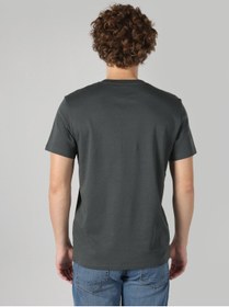 تصویر تی شرت خاکستری مردانه دوچرخه مناسب پایه اصلی Arrasit کوتاه فروخته شده T Shirt کولینز Colin’s 