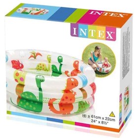 تصویر استخر کودک طرح دایناسور اینتکس inflatable paddling pool INTEX 