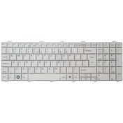 تصویر کیبورد لپ تاپ فوجیتسو Lifebook AH530 سفید Fujitsu Lifebook AH530 White Laptop Keyboard