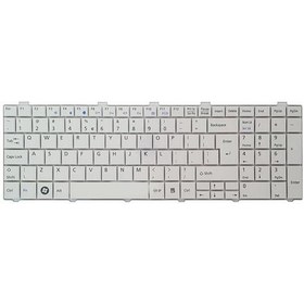 تصویر کیبورد لپ تاپ فوجیتسو Lifebook AH530 سفید Fujitsu Lifebook AH530 White Laptop Keyboard