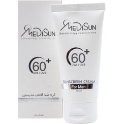 تصویر کرم ضد آفتاب SPF60+ مدیسان مناسب آقایان 50 میلی لیتری Medisun SPF60+ Sunscreen Cream For Men 50 ml