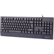 تصویر کیبورد وریتی مدل V-KB6135 با سیم 