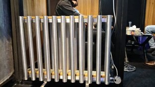 تصویر رادیاتور حوله خشک کن استیل فلوپلاس مدل Console 1 