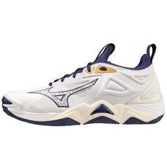 تصویر Mizuno Wave Moمردانهtum 3 کفش والیبال مردانه و زنانه سفیدnlavy Blue 