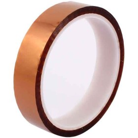 تصویر نوار چسب نسوز پلی آمید Kapton عرض 20 میلیمتر 20mm width kapton tape