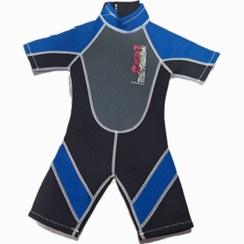 تصویر (وتسوت) لباس غواصی و ورزش های آبی ۳ میل NLAU بچگانه نیم تنه آبی ا Neoprene wetsuit Neoprene wetsuit