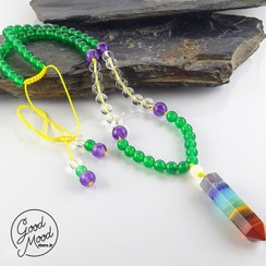 تصویر گردنبند منشور قدرتمند 7چاکرا 7 Chakras Necklaces