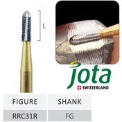 تصویر فرز کارباید تراش و برش روکش های فلزی و سرامیکی CROWN CUTTER مخصوص توربین جوتا JOTA کد RRC31R.FG 