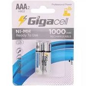 تصویر باطری نیم قلم شارژِی۱۰۰۰ GIGACELL GIGACELL