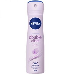 تصویر اسپری زنانه نیوا دابل افکت حجم 150 میل Nivea Double Effect Deodorant Spray for women 150ml