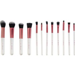 تصویر ست براش 12 عددی به همراه کیف مدل کریستال کوارتز بی اچ کازمتیکس Bh Cosmetics Cosmetic Brush With Christal Quartz Bag 12 Pcs