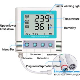 تصویر دیتالاگر دما و رطوبت ساخت کمپانی رنکر مدل COS03 