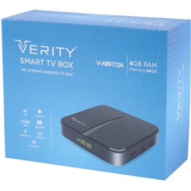 تصویر اندروید باکس Verity V-AB9112A 4K + ریموت کنترل Verity V-AB9112A 4K Android Box