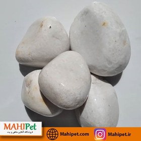 تصویر سنگ قلوه ای سفید متوسط 450 تا 800 گرم 