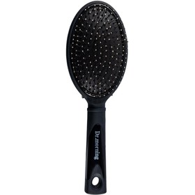 تصویر برس مو مشکی مدل دانه فلزی دکتر مورنینگ Dr Morning Black Hair Brush