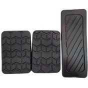 تصویر لاستیک پدال گاز و ترمز و کلاچ خودرو چیکال مدل B-12 مناسب برای کوئیک بسته 3 عددی 