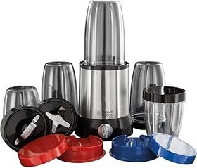 تصویر Russell Hobbs Nutri Boost Food Blender Juicer 700W, 15 Pieces Set, Multi-Function High-Speed Blender Mixer System with Nutrient Extractor, Smoothie Maker, Dishwasher Safe 23180,1-Year Warranty 